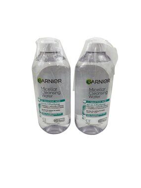 Garnier Micellar Cleansing Water Set of 2 Salicylic Acid 13.5 oz Acne Vegan NEW